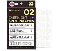 caraseoul Overnight Pimple Patches, Thicker & Extra Adhesion, 2 Size Hydrocolloid Acne Patch for Zits and Blemishes, Bakuchiol & Aloe Vera, Korean Skin Care, Easy to Use - Dermatology Tested