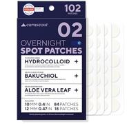 caraseoul Overnight Pimple Patches, Thicker & Extra Adhesion, 2 Size Hydrocolloid Acne Patch for Zits and Blemishes, Bakuchiol & Aloe Vera, Korean Skin Care, Easy to Use - Dermatology Tested