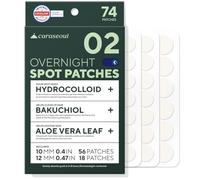 caraseoul Overnight Pimple Patches, Thicker & Extra Adhesion, 2 Size Hydrocolloid Acne Patch for Zits and Blemishes, Bakuchiol & Aloe Vera, Korean Skin Care, Easy to Use - Dermatology Tested