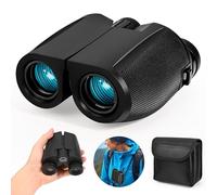 Carastek 12 x 25 Compact Binoculars Children Adults Teenagers Foldable Binoculars BAK4 Prism FMC Lens Compact Small HD Bright Binoculars for Bird Watching Theatre Concerts Hunting Sports Games