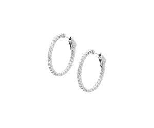 CARAT* LONDON Cassia Sterling Silver Small Hoop Earrings