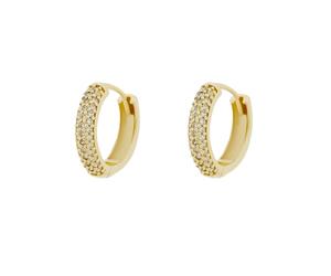 CARAT* LONDON Dana Gold Vermeil Cubic Zirconia Hoop Earrings