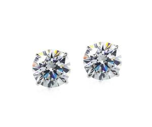 CARAT* LONDON Eternal 9ct White Gold Cubic Zirconia Earrings