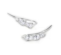 CARAT* LONDON Toluda Climber Sterling Silver Earrings