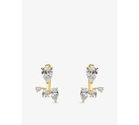 Carat London Womens Gold Navis Yellow Gold-plated Vermeil Sterling Silver and Cubic Zirconia Ear Jackets 1 Size