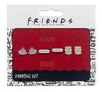 CARAT OFFICIAL Friends - Lobe Earrings, Set of Three Frames with Central Perk Logo PLACC. ARG. TV