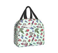 Carati Insulated Lunch Bag Reusable Lunch Box For Girls, Cute Gray Guinea Pig