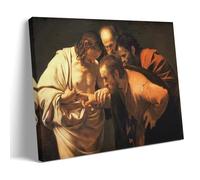Caravaggio Artistic Work (The Doubt of Saint Thomas) Poster Canvas Wall Art Decorative Paintings for Living Room Bedroom Home Decor 12x18inch(30x45cm)