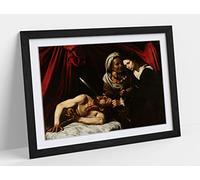 Caravaggio, Judith And Holofernes Toulouse Framed Wall Art Print Picture - A1 - Black Frame