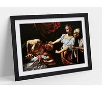 Caravaggio, Judith Beheading Holofernes Framed Wall Art Print Picture - A1 - Black Frame