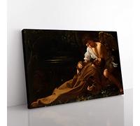Caravaggio St Francis of Assisi in Ecstasy Canvas Print 20x14 Inch