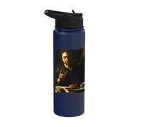 Caravaggio - Supper at Emmaus #2 Stainless Steel Insulated Water Bottle