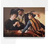 Caravaggio The Cardsharps | Historical Painting, Vintage Print, Fine Wall Art, Poster, Artwork, Antique Pictures, Home Decor