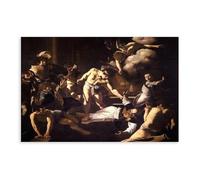 Caravaggio The Martyrdom of Saint Matthew Canvas Art Poster And Wall Art Picture Print Modern Family Bedroom Decor Unframe 12x18inch(30x45cm)