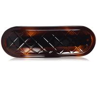 Caravan 0.5 oz Celluloid Acetate Diamond Design Tortoise Shell Automatic Barrette