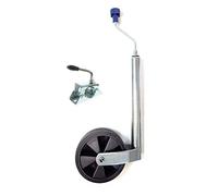 Caravan 48mm Jockey Wheel & clamp with solid plastic wheel AL-KO style