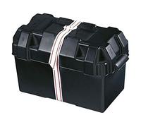 Caravan Campervan Large Black Leisure Battery Box - 260 x 450