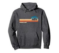 Caravan, Camping, Outdoor, Mobile home, retro, glamping, Hom Pullover Hoodie, Adult Unisex, Dark Heather Grey, Small