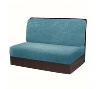 Caravan Chair Covers 2pcs/Set Water Resistant Leaf Texture Jacquard Stretch RV Camper Car Bench Seats Covers Spandex Soft Dinette Cushions Cover(Color 4)