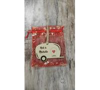 Caravan Christmas personalised engraved birch plywwod bauble sign gift merry christmas tree xmas decoration