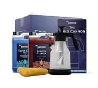 Caravan Cleaning Kit - Caravan Cleaner, Super Cold Wax Protection, Wash Mitt & Sprayer - Complete Motorhome & Campervan Exterior Wash & Shine Bundle