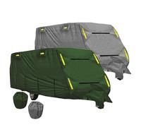 Caravan Cover 14-17ft - Waterproof, Breathable 4-Ply, Heavy Duty, Grey