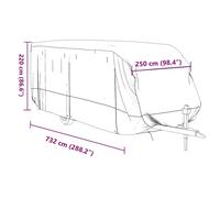 Caravan Cover Breathable Motorhome Curtain Waterproof Protector Camper Van