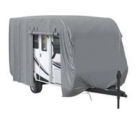 Caravan Cover Travel Trailer Cover Camper Cover Grey Non-woven Fabric vidaXL