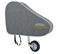 Caravan Defender Tow Hitch Cover Universal Towing Accessories Protector Waterproof Trailer Covers with Straps (Light/Silver Trim)
