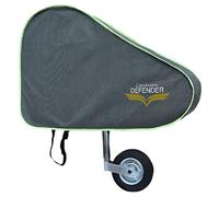 Caravan Defender Tow Hitch Cover | Universal Waterproof Trailer Hitch Protector with Strap - Towing Accessory for Caravans and Trailers (Light Grey/Green)