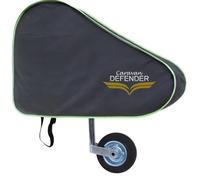 Caravan Defender Tow Hitch Cover | Universal Waterproof Trailer Hitch Protector with Strap - Towing Accessory for Caravans and Trailers (Dark Grey/Green Trim)