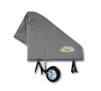 Caravan Defender Tow Hitch Cover Vinyl Universal Towing Accessories Protector Waterproof Trailer Covers PVC with Straps (Vinyl- Silver)