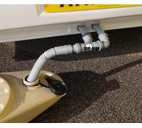 Caravan Double Drain Away Waste Outlet Pipe for Waste Caddy & Wastemaster