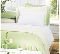Caravan Fitted Sheets Right/Left Cut Off/Island Bed - Luxury 200tc Easy Care Finish.by Greens of Bournemouth Made In UK (Left Hand Cut Off, White)