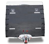 Caravan Front Cover, Caravan towing covers,Rv cover,Black Oxford Cloth Caravan Front Towing Cover Protector Shield with Led Lights,4 Layer Breathable Thicken Towing Front Shield Motorbike