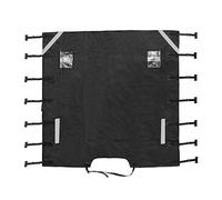 Caravan Front Towing Cover-Oxford Cloth Caravan Front Protector with LED Lights-Breathable Thicken Towing Front Shield-Black