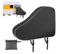 Caravan Hitch Cover 90x62cm Trailer Hitch Lock Covers Water-resistant Dust-Proof Hitchs Ball Cover UV-resistant 4-layer Non-woven Fabric RV Parts Guard For Outdoor Sunlight