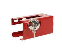 Caravan Hitchlock Leisurewize Coupling Lock Red Heavy Duty Security Padlock