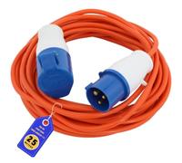 Caravan Hook Up Cable 25m, 16A 240V IP44 Heavy Duty Extension Lead with Plug and Socket for Caravans, Motorhomes and Camping