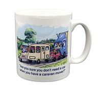 Caravan Humour Cartoon Funny Gift Double Sided Mug - Cartoons by Armand Foster