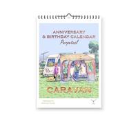 Caravan Humour Cartoon Funny Large A4 Sized Perpetual Calendar for Birthdays & Anniversaries by Armand Foster