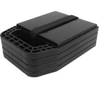 Caravan Jack Pads, Heavy-Duty RV Levelling Blocks Set of 4 - Reinforced Recycled Plastic, Prevents Sinking on Soft Ground, Weatherproof Non-Slip Stabiliser Pads for Motorhome & Campervan