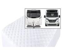 CARAVAN/MOTOR HOME ISLAND BED QUILTED FITTED MATTRESS PROTECTOR (Hand Made to order) (15" (38cm Depth))