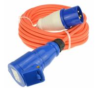 Caravan/Motorhome 3 pin Electric Hookup 2.5mm Mains Extension Cable 10m