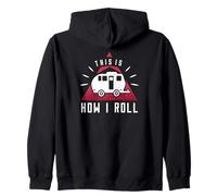 Caravan Motorhome camping camper how i roll Caravan Zip Hoodie