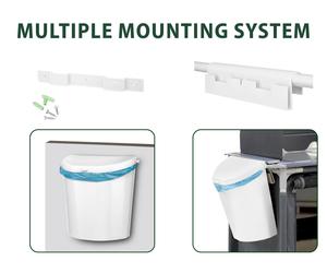 Caravan / Motorhome Door Hanging Brunner Pillar XL Waste Bin - White