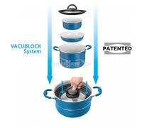 Caravan Motorhome Stacking Ceramic Gas Electric Pot Pan Set Brunner Carezza 22cm