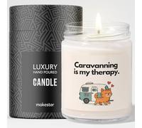 Caravan Owner Gift - Luxury Soy Wax Candle - Vanilla, Jasmine, Sugared Almond - Makester