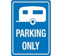 Caravan Parking Only Notice Warning Metal Sign Aluminum Signs For Outdoors Use Yard Farm Fence Home Wall Decor 8X12 Inch