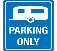 Caravan Parking Only Sign 12X12 Inches Metal Signs For Business, Workplace, Office, Home, Delivery Signs, Road Signs, Garden Signs